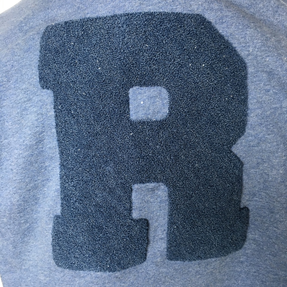Made By Riley Blue Varsity 'R' Hooded Sweatshirt - Picture 4 of 6